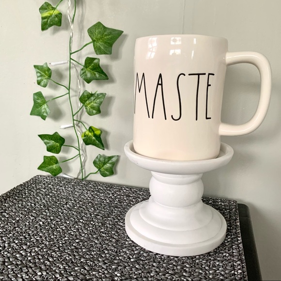 Rae Dunn NAMASTE Cream Ceramic Mug - Picture 2 of 6